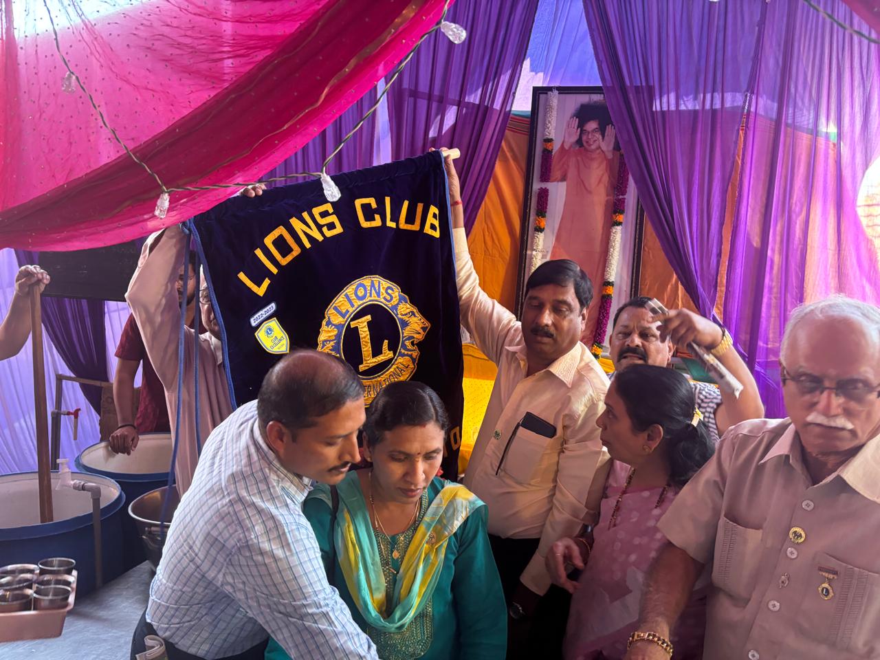 DISTRIBUTING PANAKA AND COULD DRINKS AT GRAMA DEVIJATRA