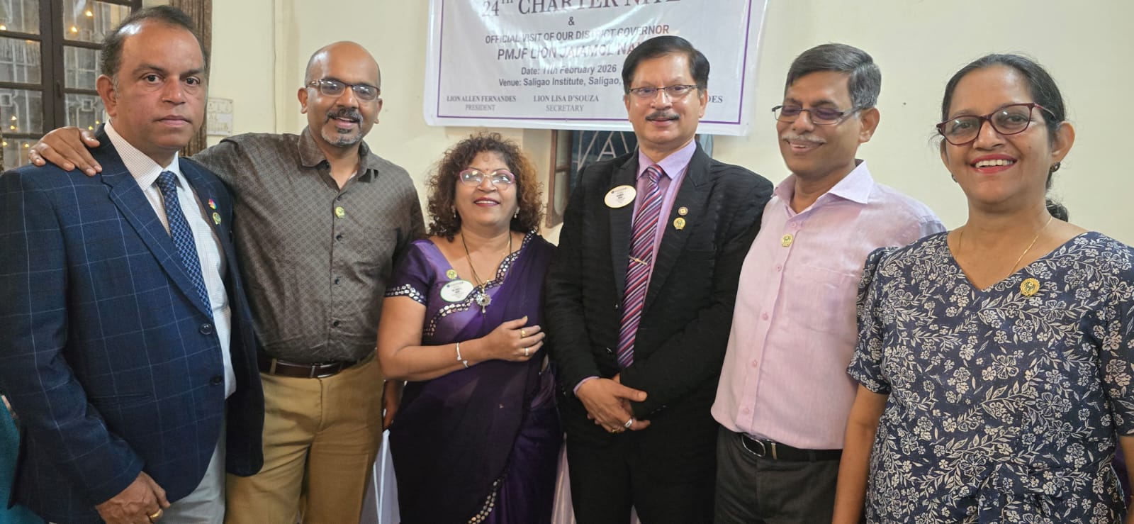 charter night of lions club of mapusa suburban