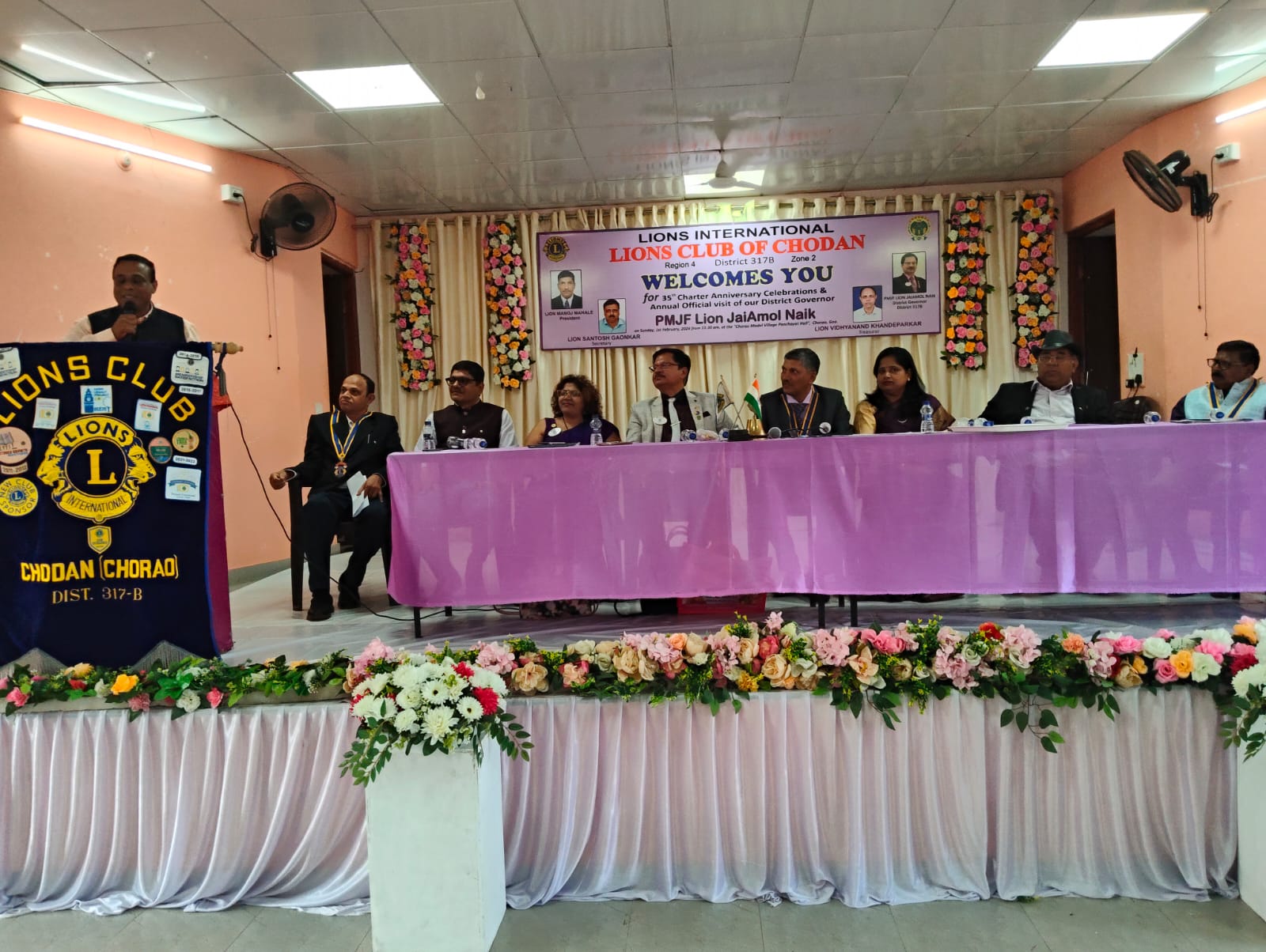 Attended DG Visit To Lions Club of Chodan. Had a Conversations with Environment Service Week With Members of LC Chodan and Other Club Members