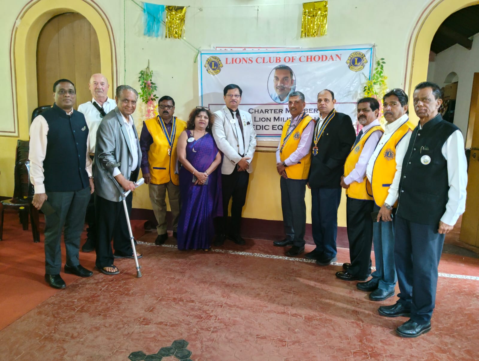 Attended Various Projects of Lions Club of Chodan with DG, DCS and Members of LC Chodan