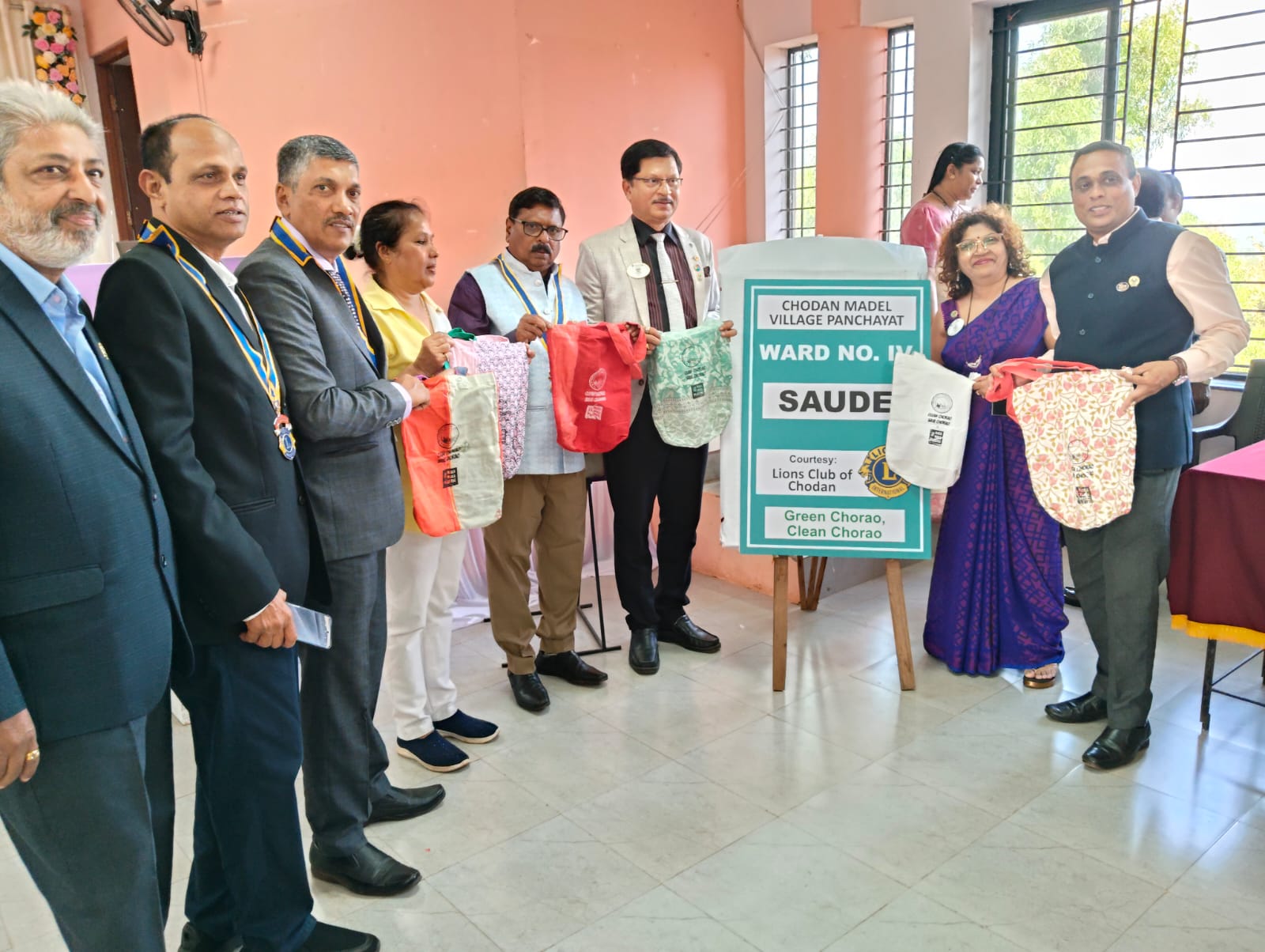 During The DG Visit to LC Chodan Spoke and Addressed the Members as District Coordinator For WWW with upcoming Week On Environment