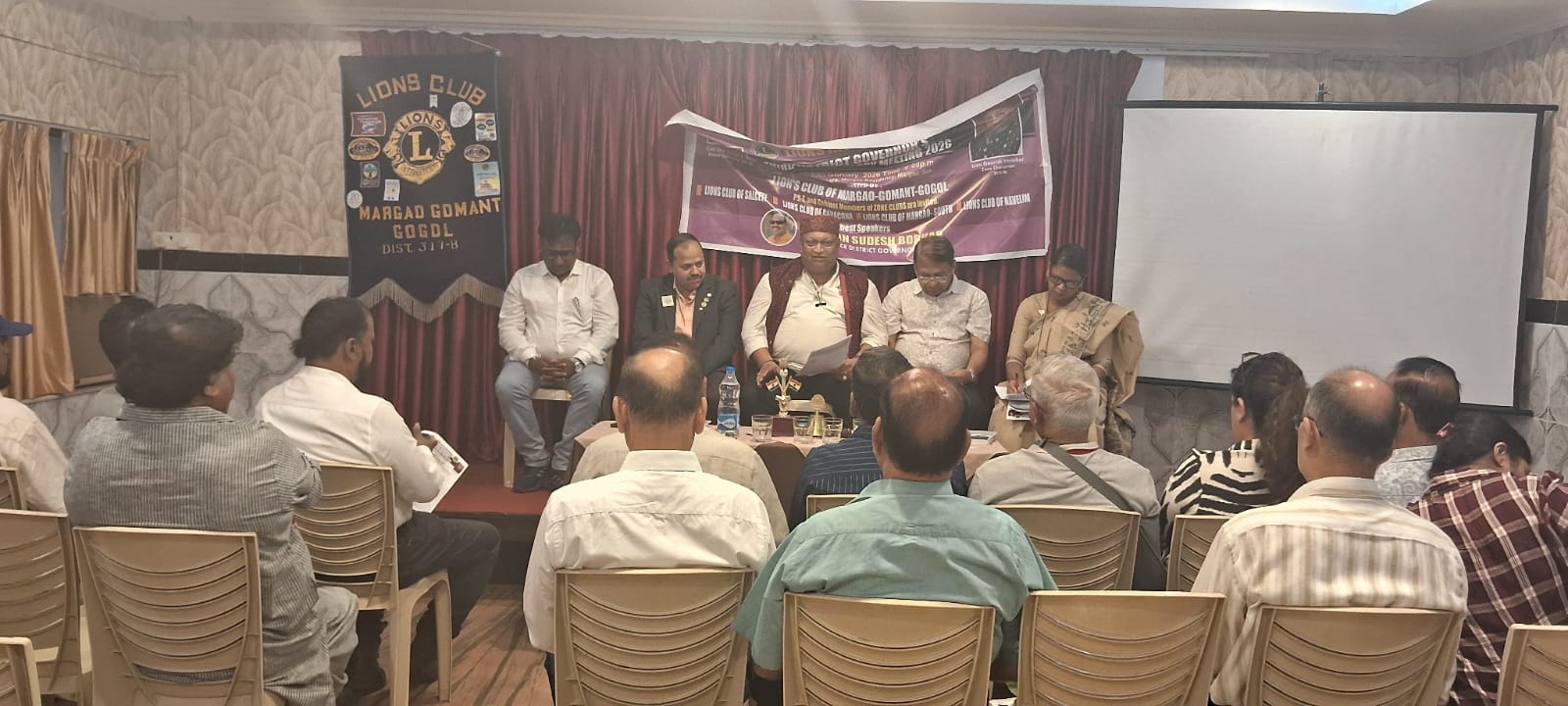 AS DC Attended the 03rd DG's Zone Advisory Meetind of Lion Gourish Vernekar of Region 2 hosted by LC Margao Gomant Gogol Along with Members of LC NAvelim