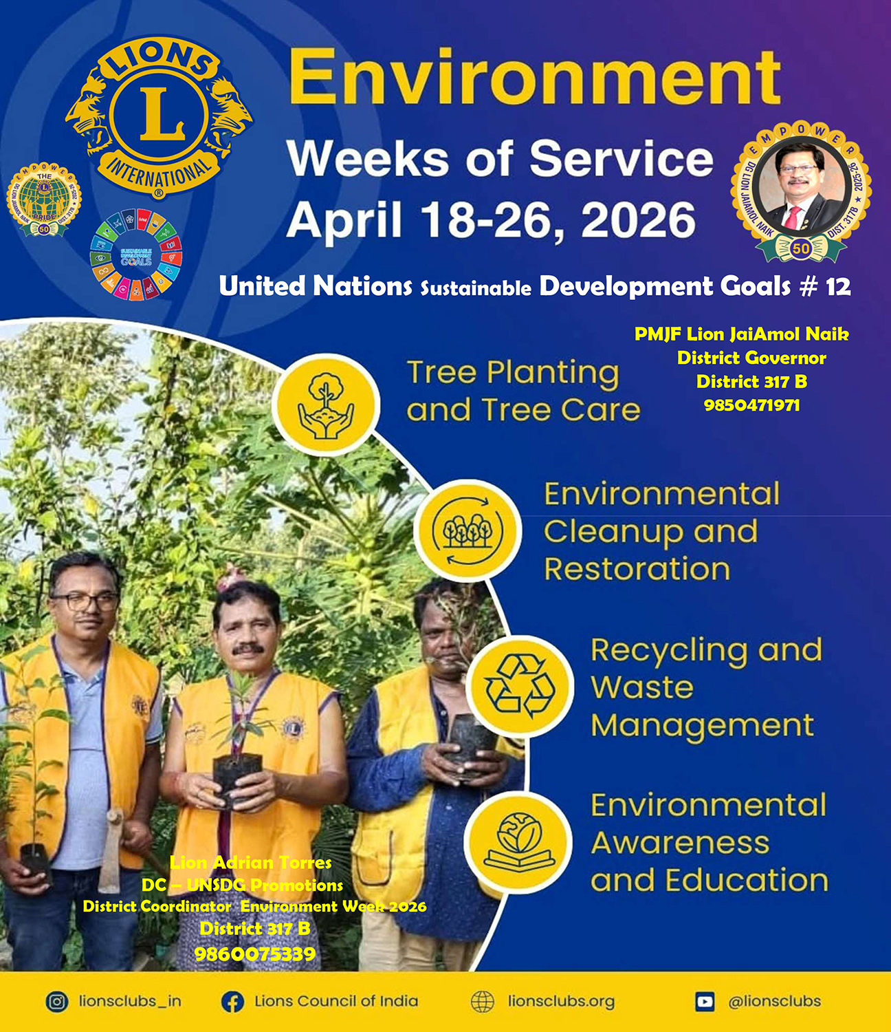 Promo Release For 3rd World Wide Week Of SErvice on Environment Starting from April 18th to April 26th For Get Set Go