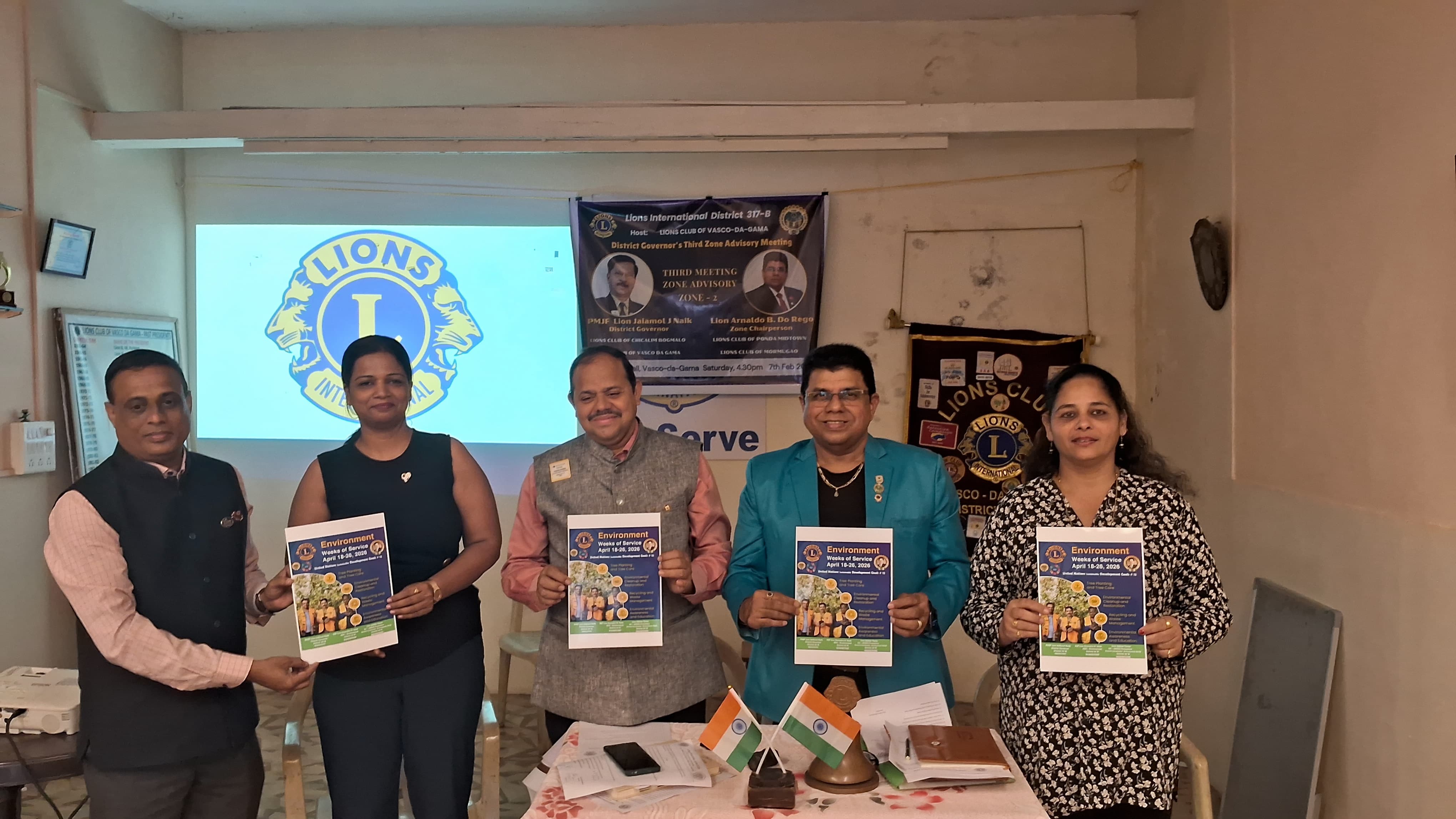 Promotional Brochure Hard Copy Released During the Zone Advisory Meet to The Clubs on Upcoming World Wide Week on Environment Starting from 18th April to 26th April