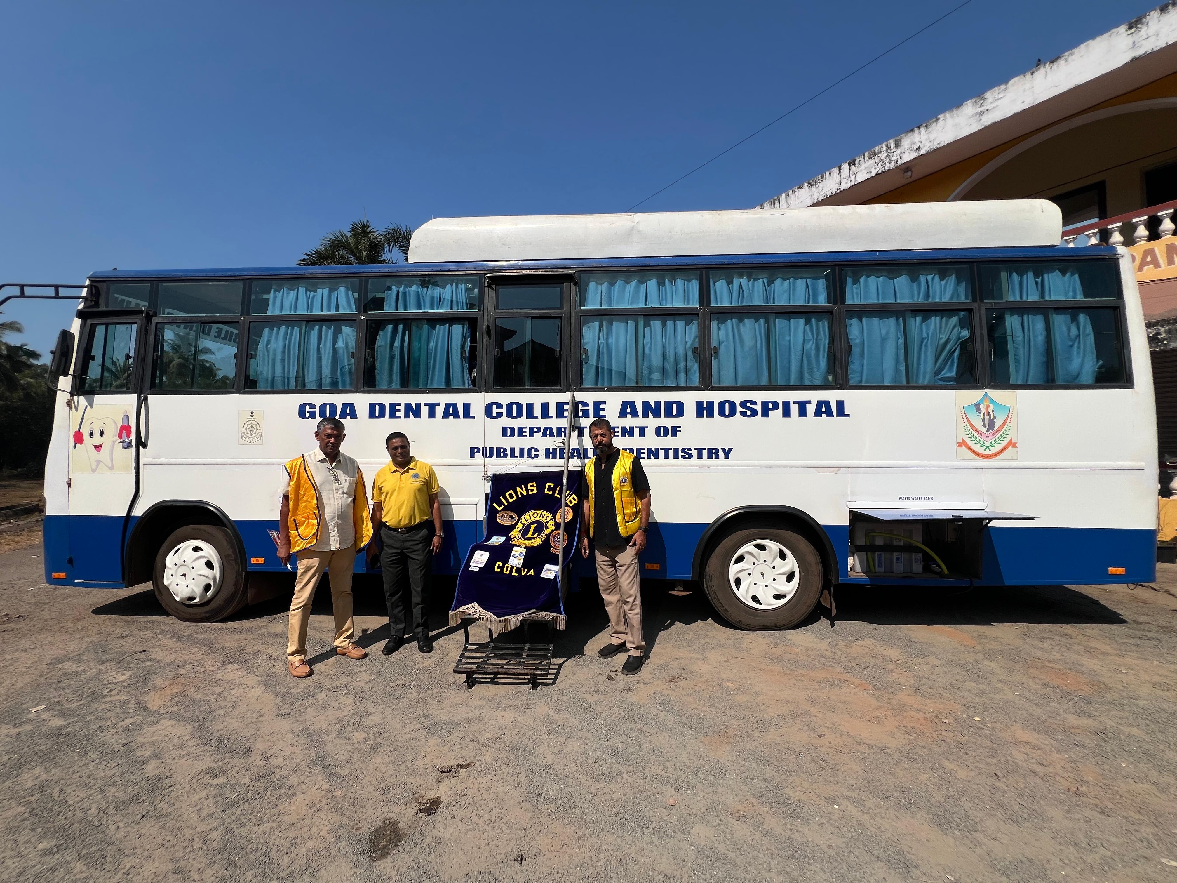Village Panchayat Cana Benaulim, VDC in association with Lions Club of Colva with UNSDG No 3 Good Health and  Well Being organised A Mega Dental Camp with Dental Mobile Van with 8 Dentist from Goa Dental College and Hospital, Government of Goa 