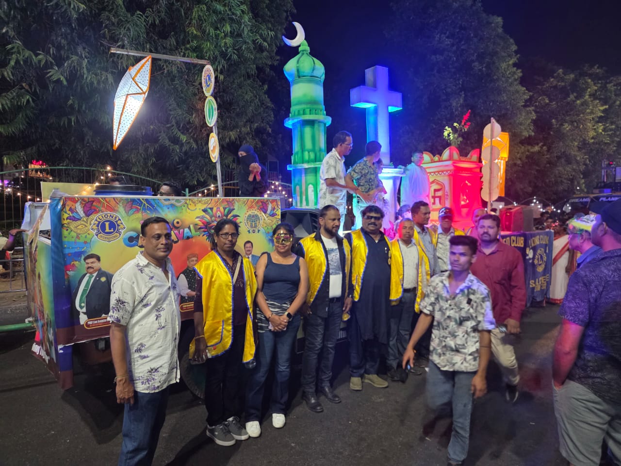 Club participated in carnival float parade at Margao 
