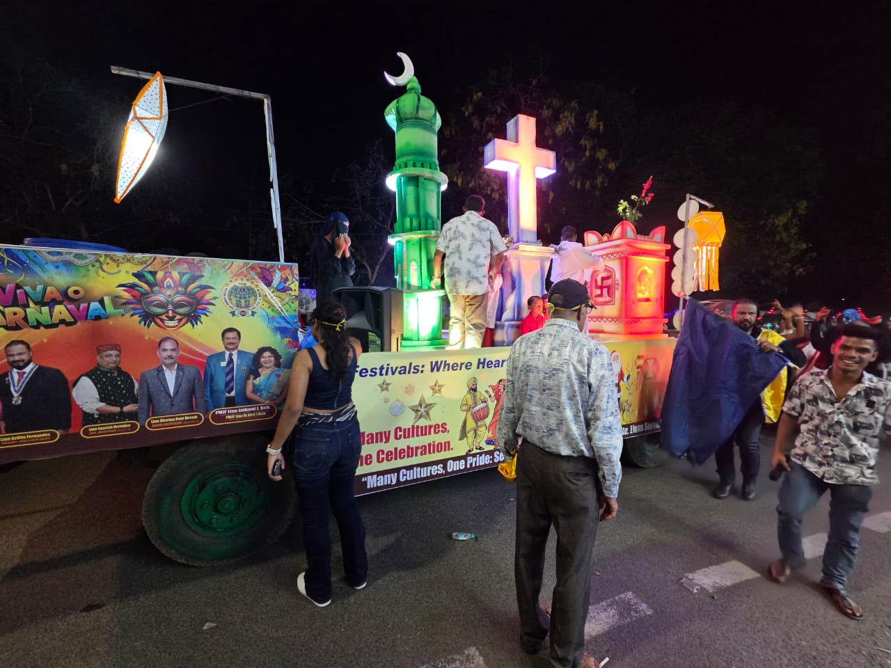 Club participated in carnival float parade at Margao 