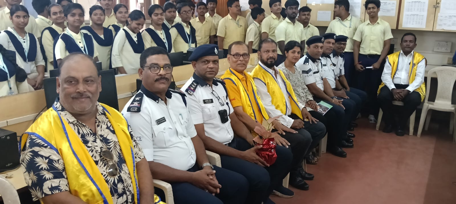 Organised traffic awareness and safety program at Government multipurpose higher secondary school Borda 