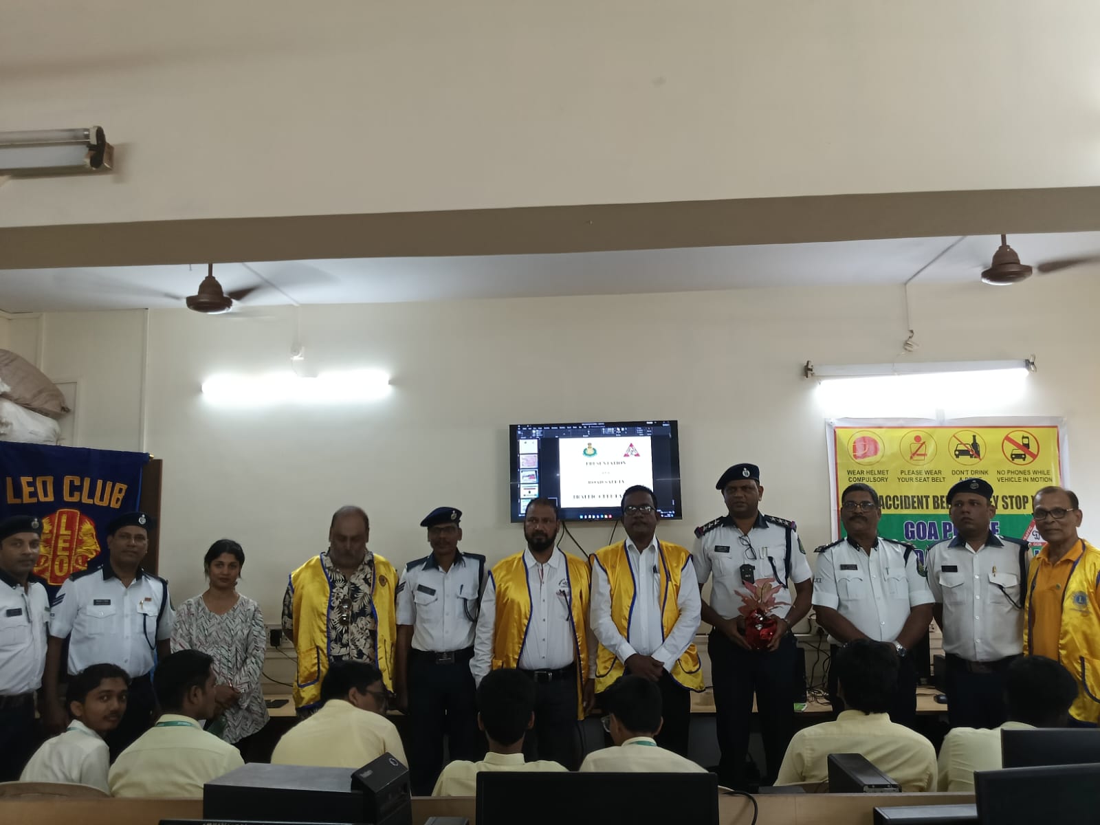Organised traffic awareness and safety program at Government multipurpose higher secondary school Borda 