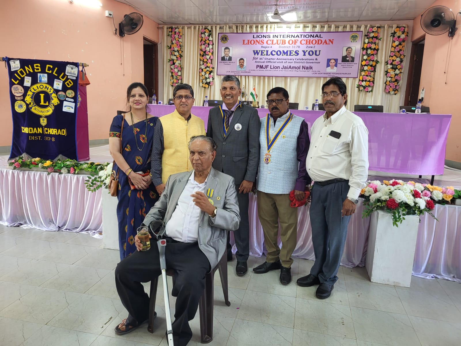 Attended District Governors official visit to the club 