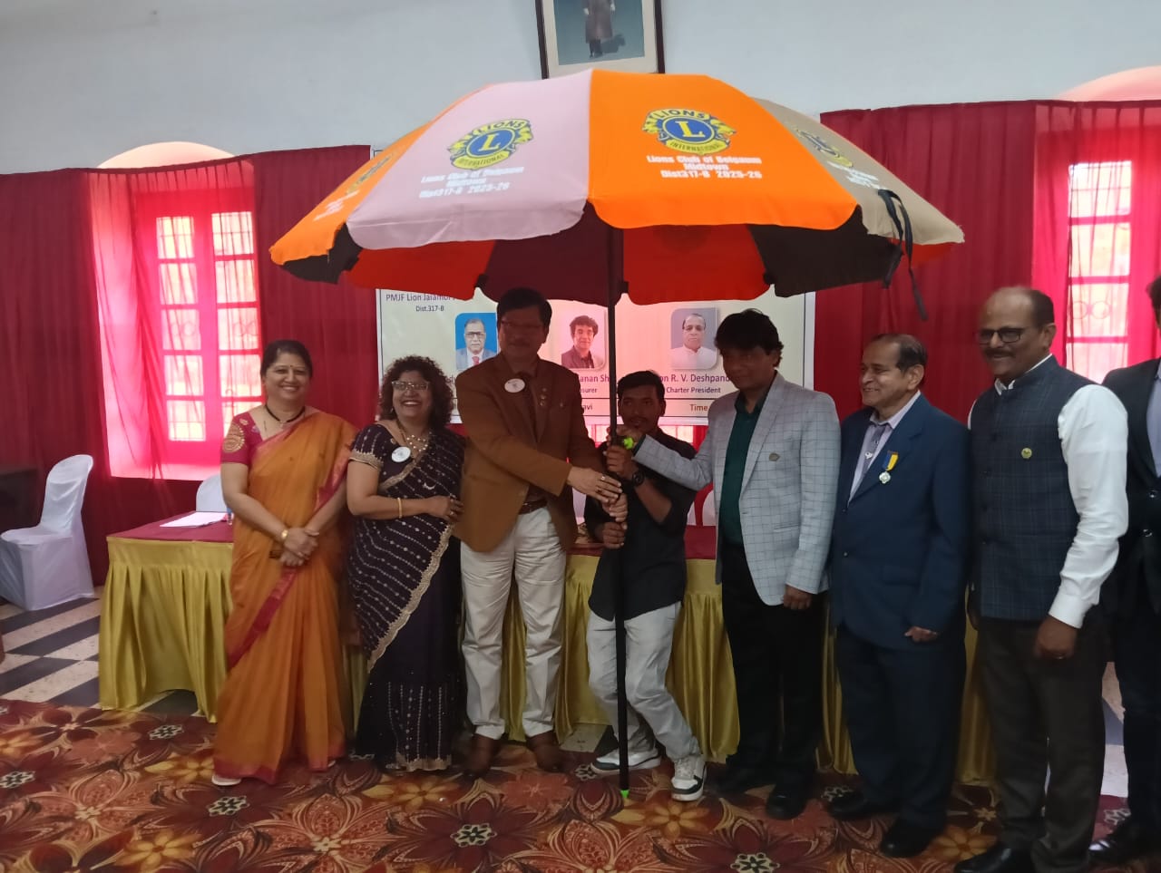 Attended the Service Activity of LC Belgaum Midtown during DG's visit to the club. 