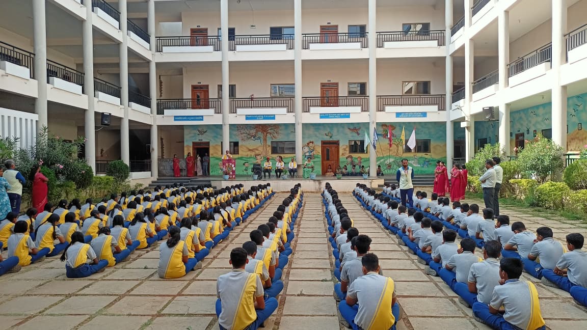 Childhood Cancer Awareness program at B.L.D.E School.