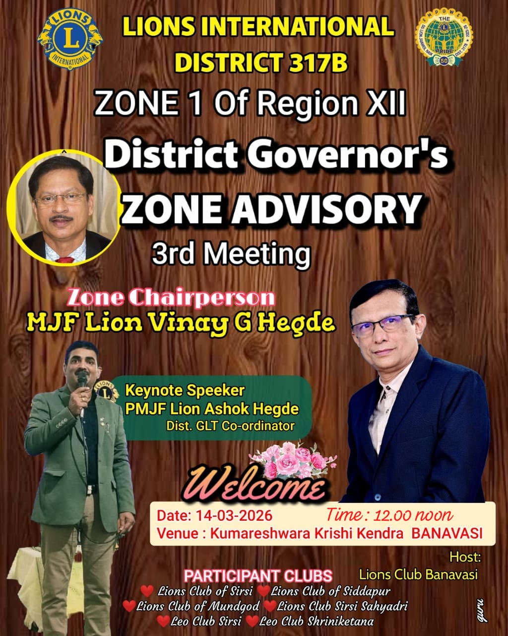 DIST GLT CO ORDINATOR AS CHIEF GUEST/SPEAKER IN DG'S ADVISORY THIRD MEETING
