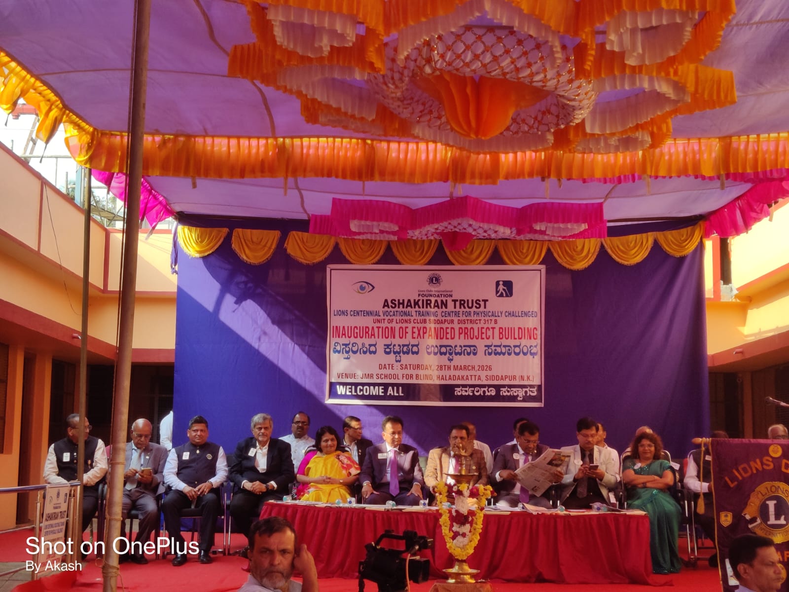 ACCOMPANYING DIST GOVERNOR FOR LIONS CLUB OF SIDDAPUR DG VISIT