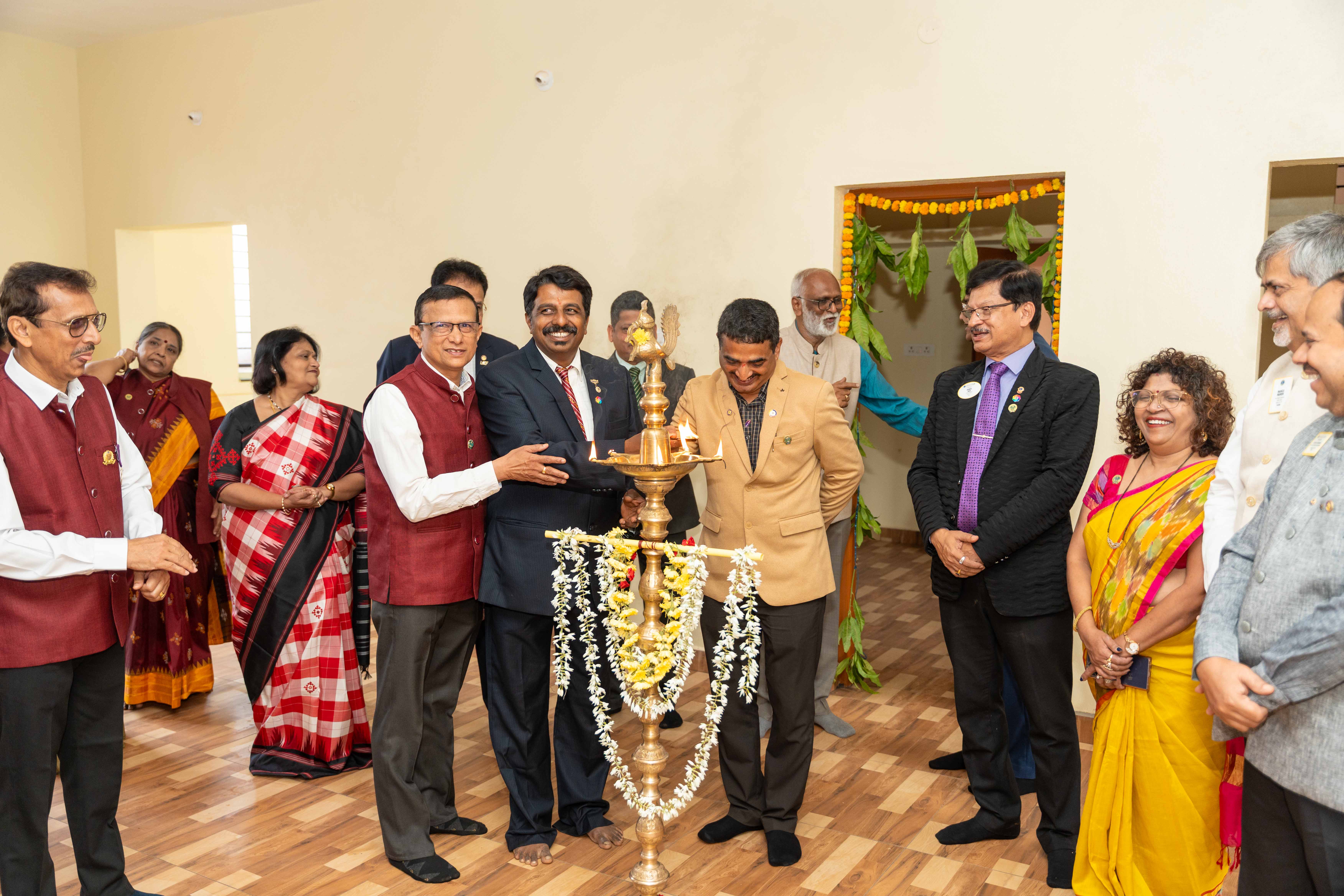 ACCOMPANYING DIST GOVERNOR FOR LIONS CLUB OF SIRSI VISIT