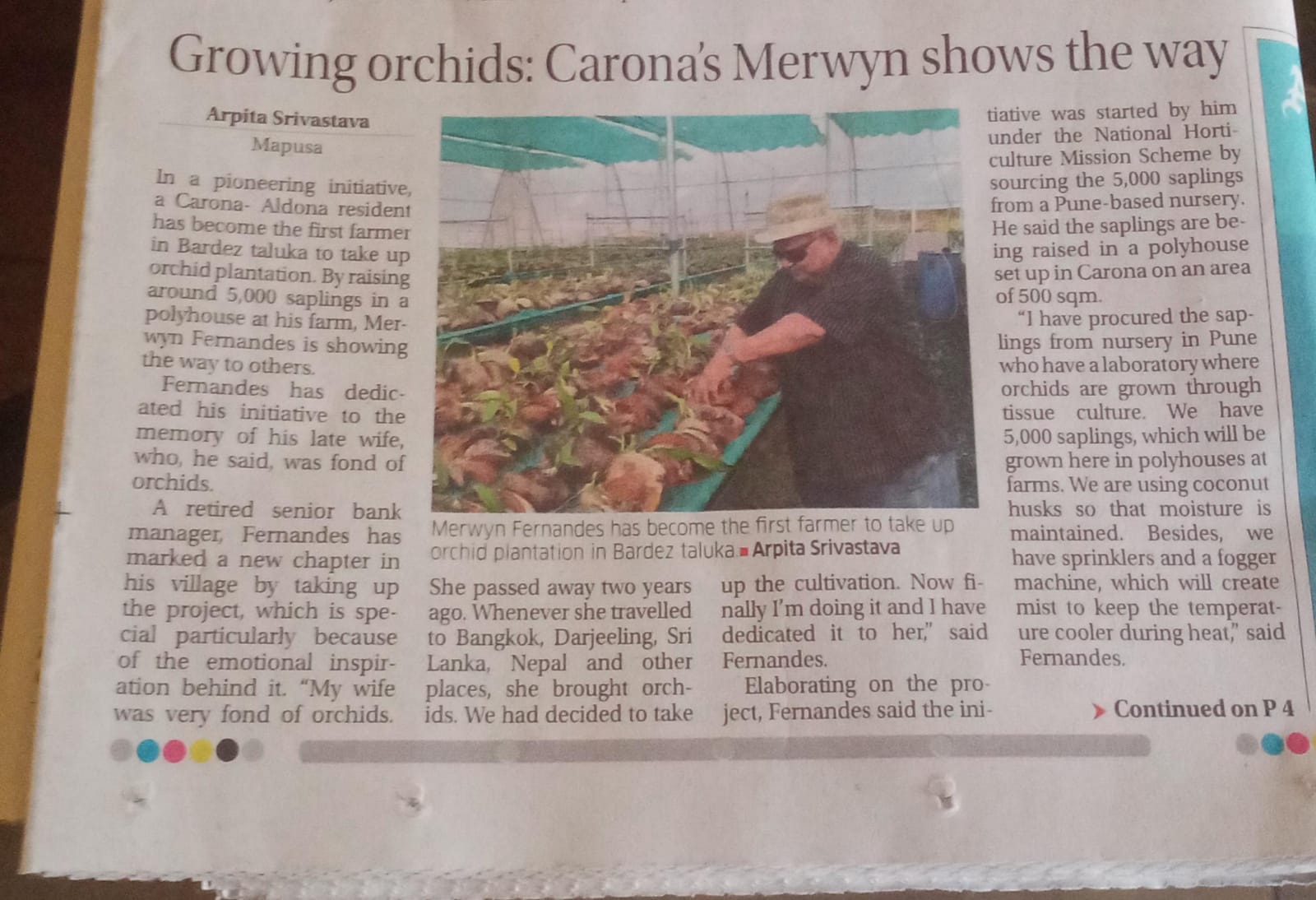 Opening of Orchid Farm by PMJF Lion Merwyn