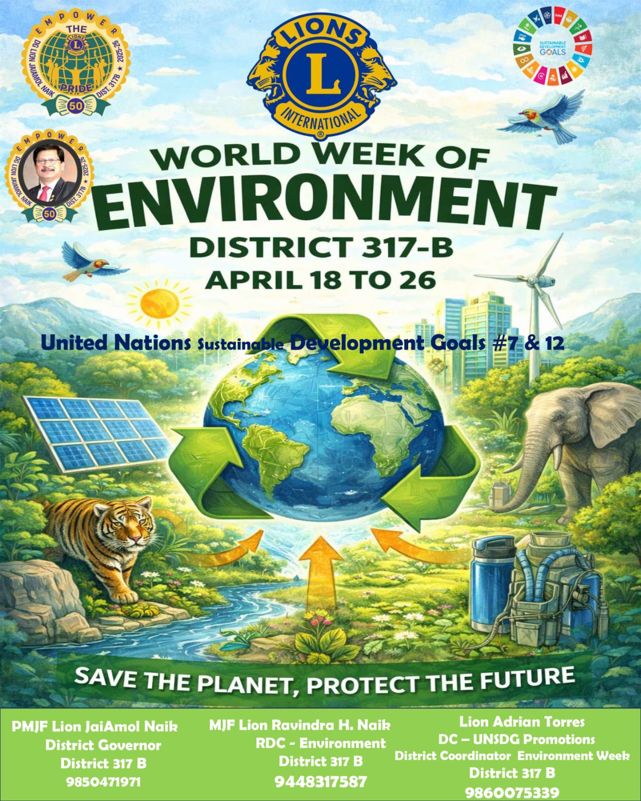 Image Building To The PST's For The Upcoming World Wide Environment Week April 18th to 26thth