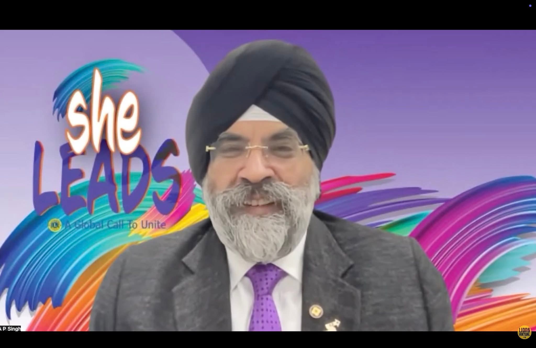 Attended She Leads A Online Symosium on Women Day with International President the Chief Guest with Other Dignitaries