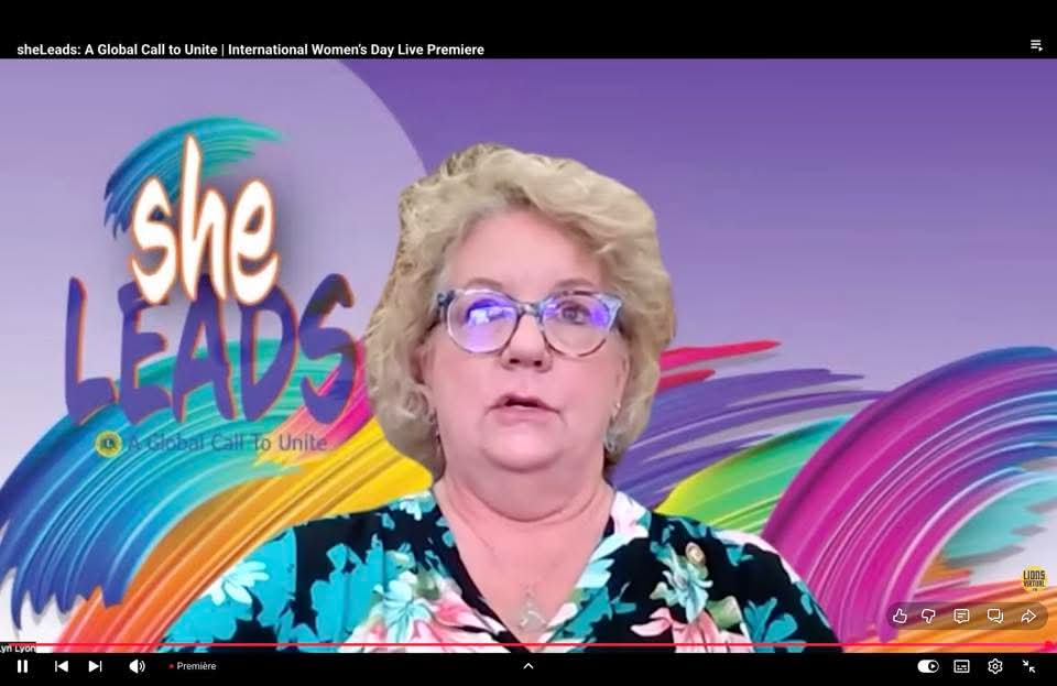 Attended She Leads A Online Symosium on Women Day with International President the Chief Guest with Other Dignitaries