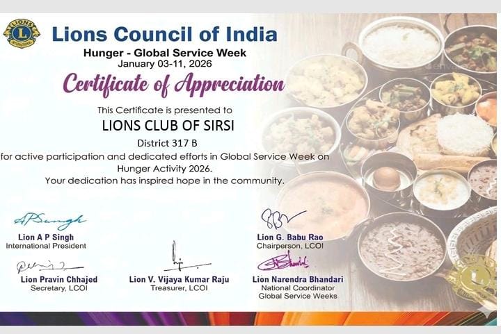 Distribution of Certificates by LCOI to Clubs in Our Ditrict For Their Outstanding Performance For The Hunger Week of Service