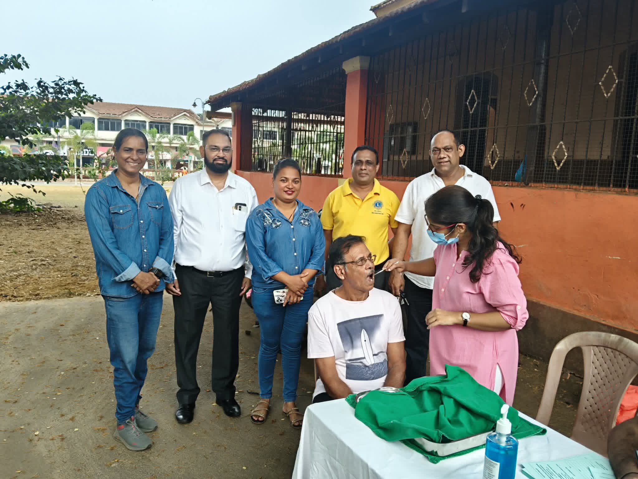 Dental Camp at Varca Village wiNSDG Goal No 5 & 7 With GDC Bambolim, VP Varca and Lions Club of Salcete
