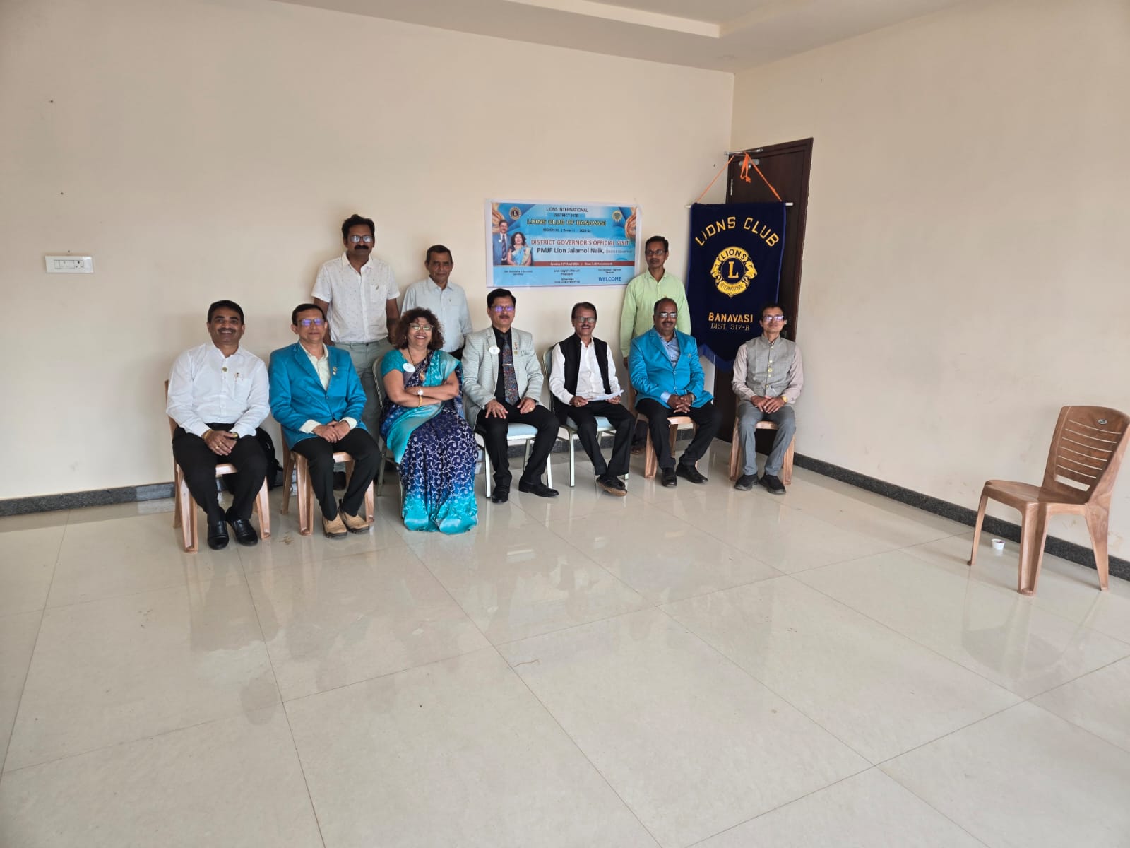 District Governor annual visit to Lions Club Banavasi.