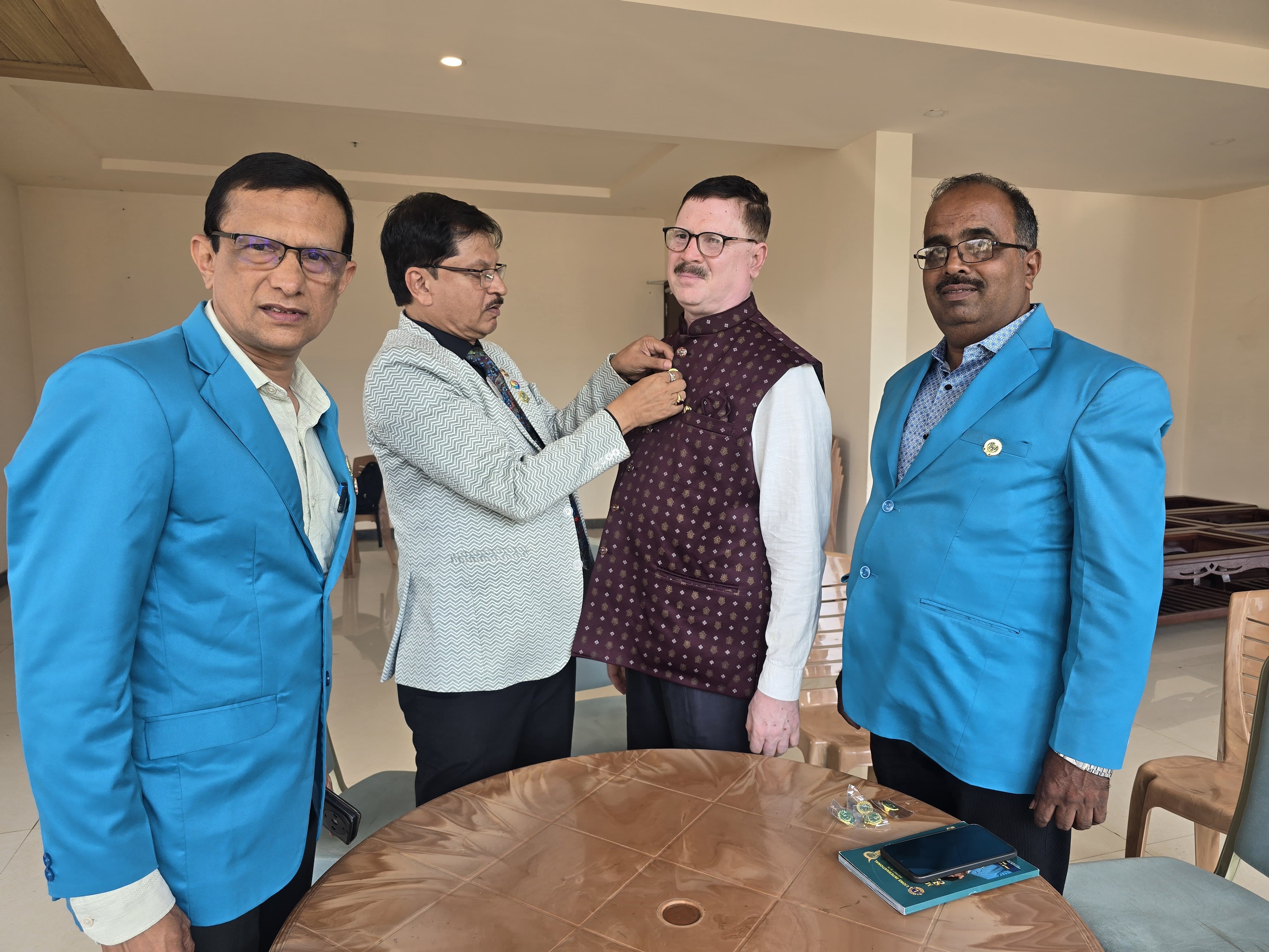 District Governor annual visit to Lions Club Mundagod.