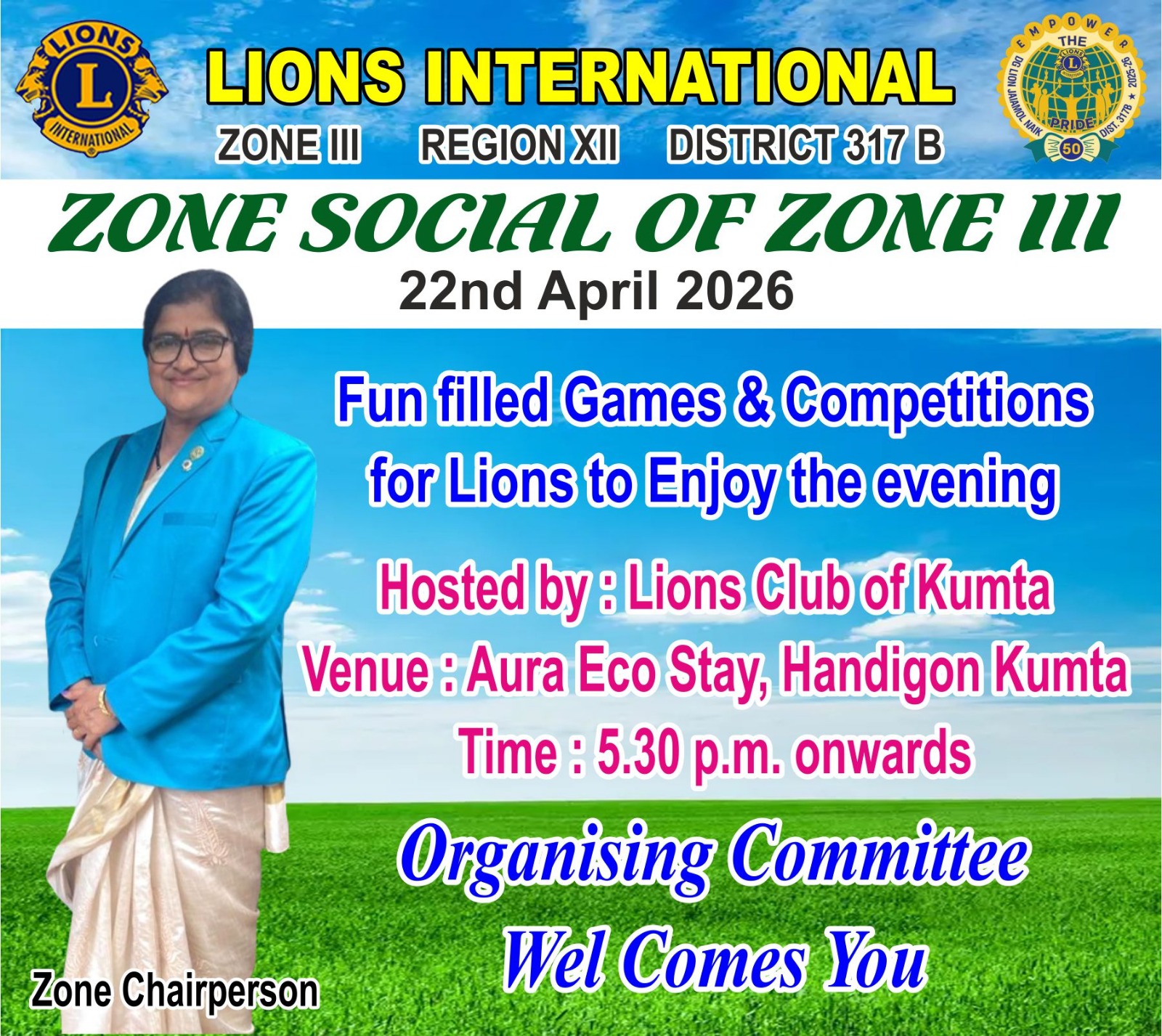 ATTENDED AND PARTICIPATED IN ZONE SOCIAL OF ZONE 3 OF REGION 12