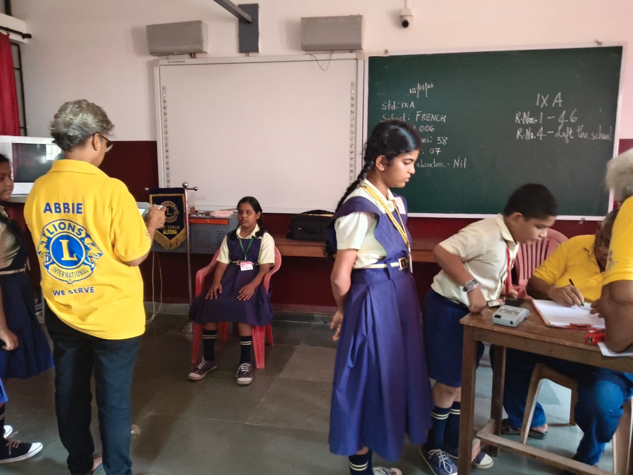 Vision screening in school