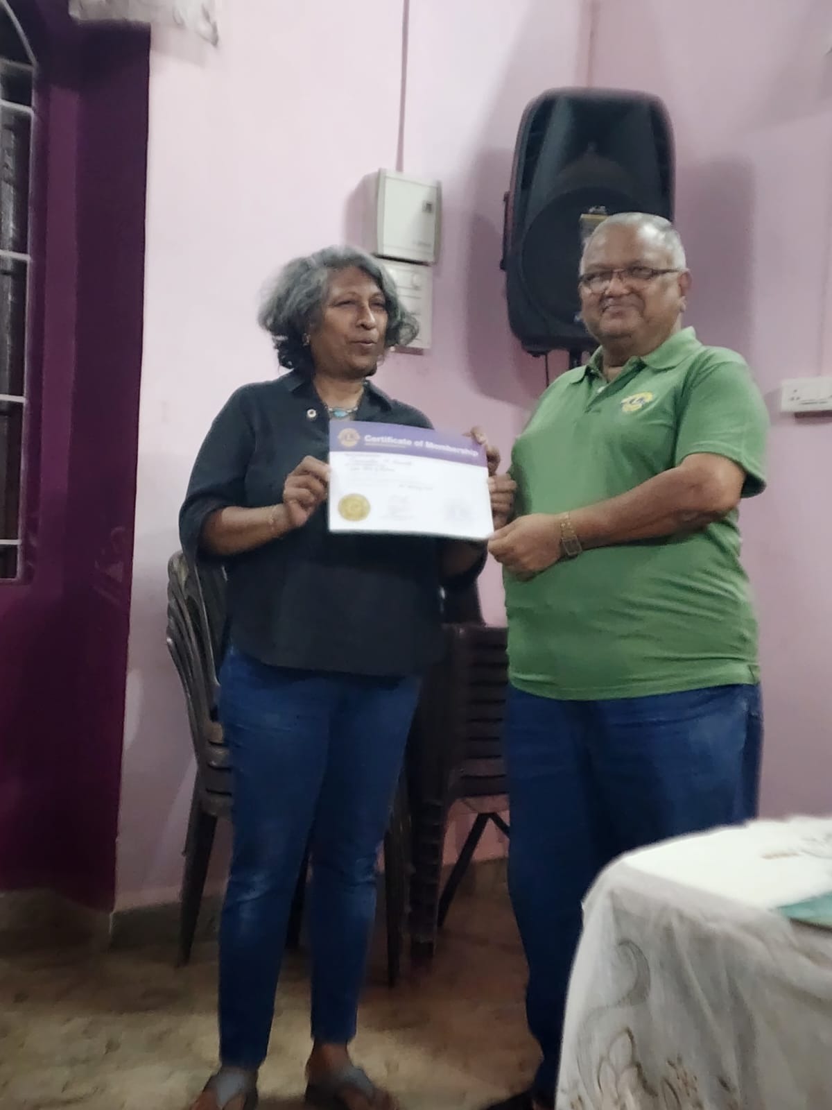 induction of new member