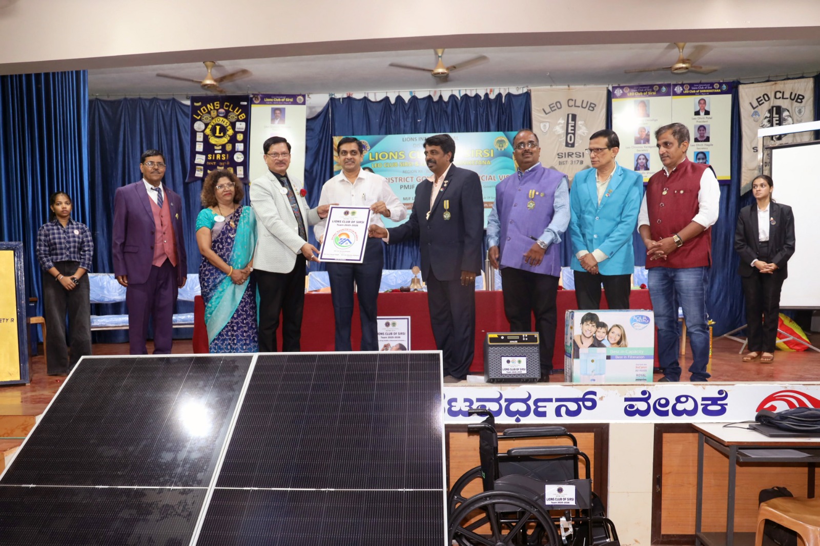 DISTRICT PROJECT SUVARNA SOLAR HANDED OVER FOR INSTALLATION AT BSALAKOPPA VILLAGE HIGH SCHOOL
