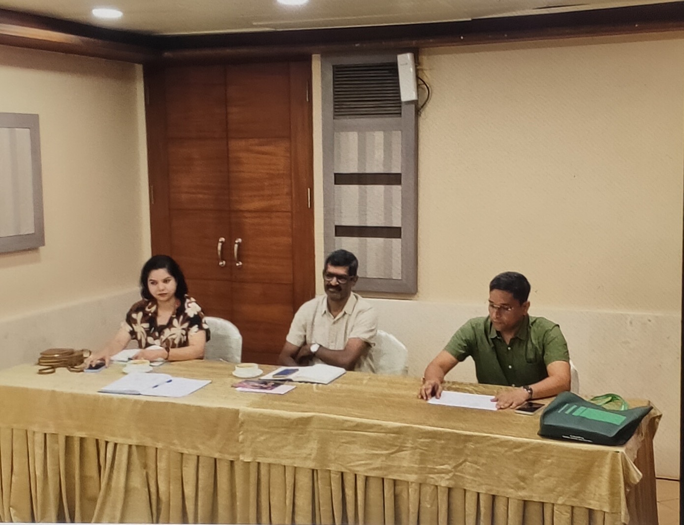 The board of directors meeting was held for the month of April