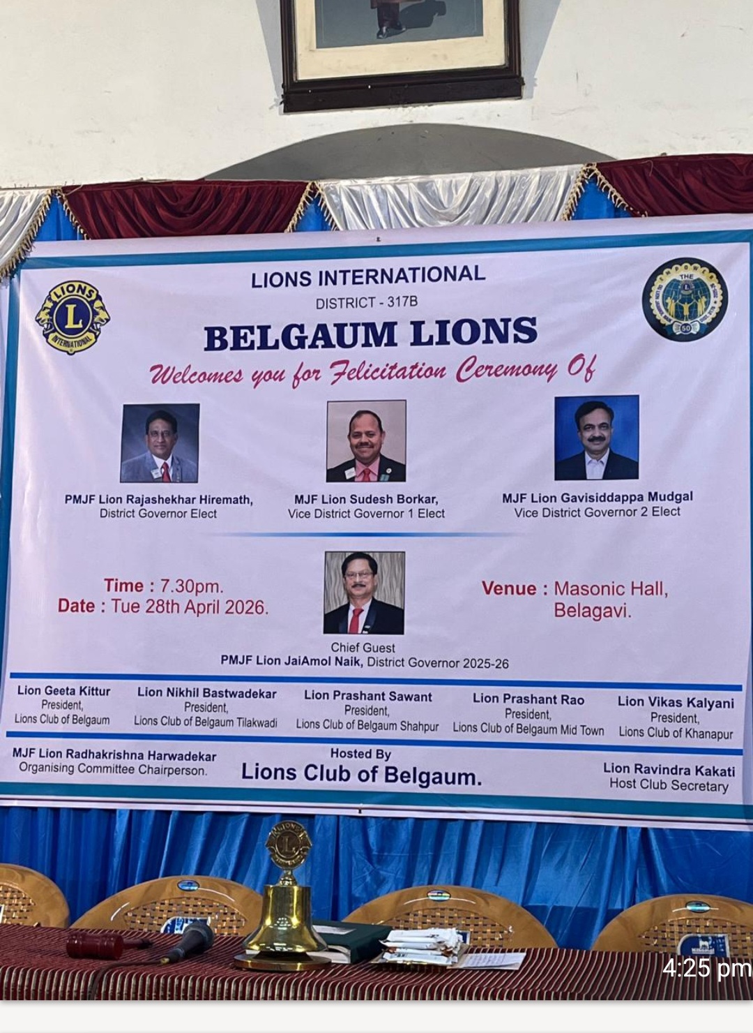 Honouring of DG (Elect), VDG 1 (Elect), VDG 2 (Elect) & Golden Jubilee DG