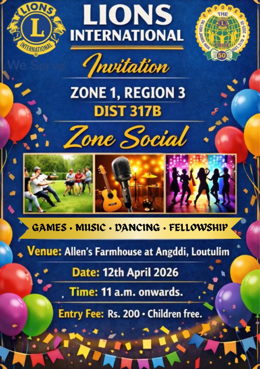Attended Zone Social of Zone Chairperson Lion Melba Monteiro at Allens Farm at Loutolim