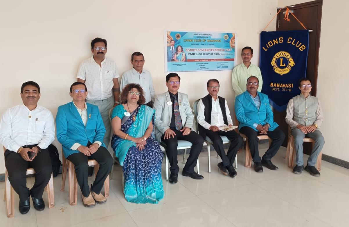 ATTENDED DISTRICT GOVERNOR'S OFFICIAL VISIT TO LIONS CLUB OF BANAVASI