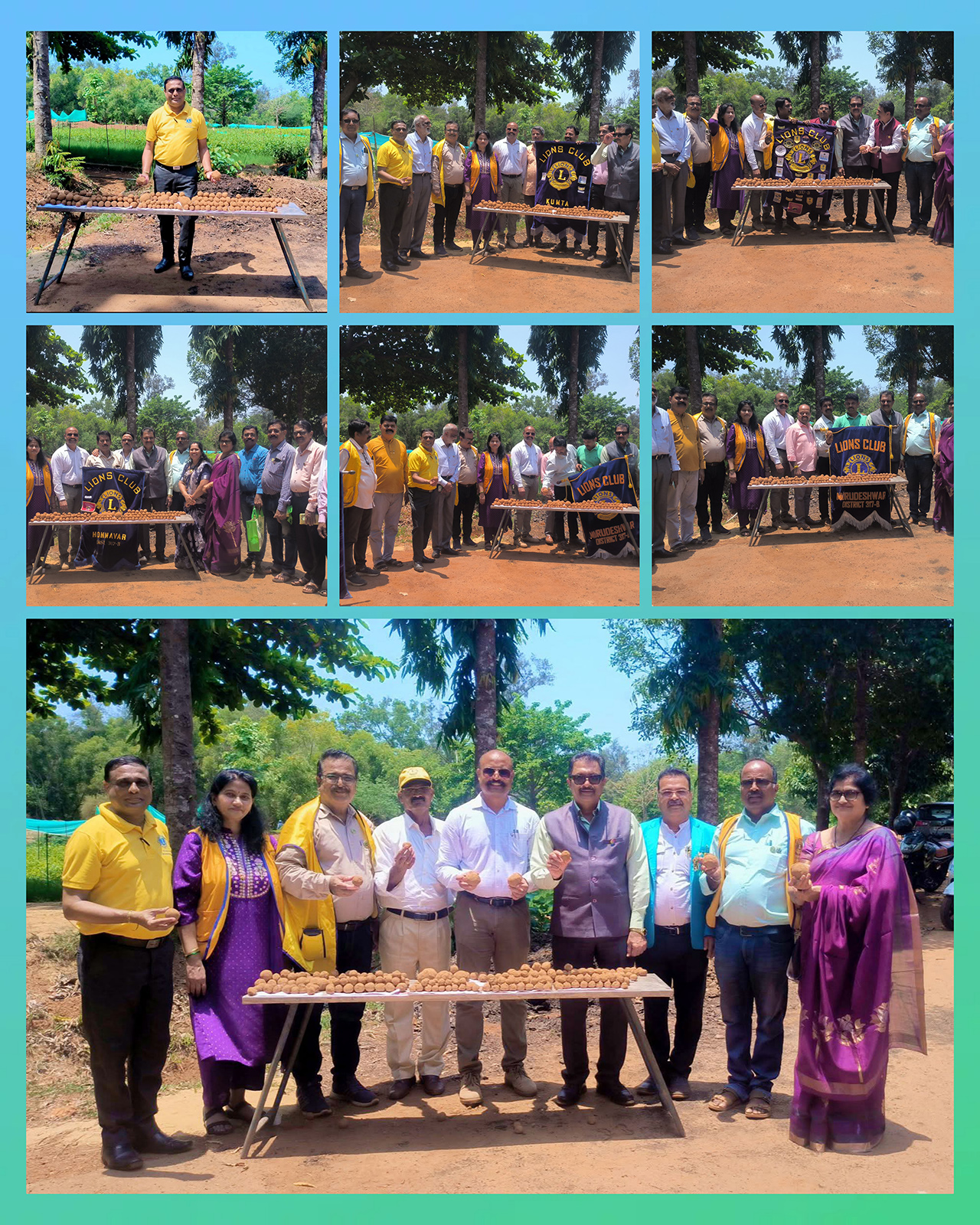 WWW Of Environment Week with Inaugural and Distribution of 3000 seed ball to 12 Clubs of District 317 B at Honnavar with RC & ZC