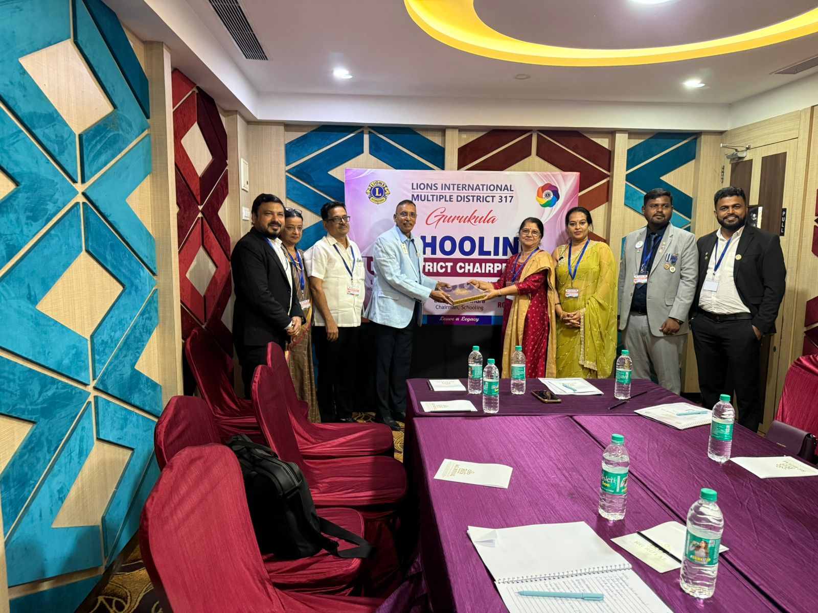 Attended the Schooling for Leo District Coordinators at the Multiple level in Bengaluru