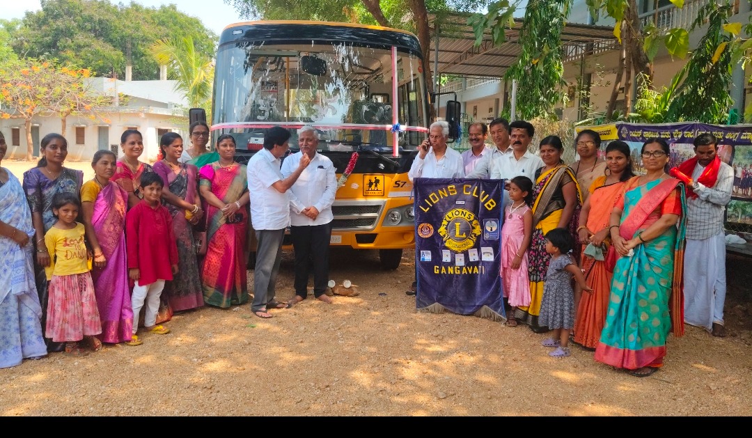 Purchased new Bus for Lions School