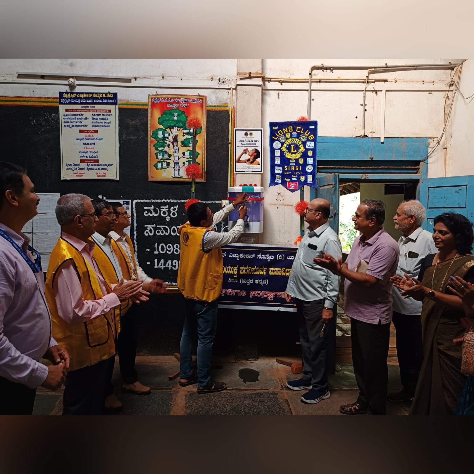 WATER PURIFIIER DONATED TO PROGRESSIVE HIGH SCHOOL