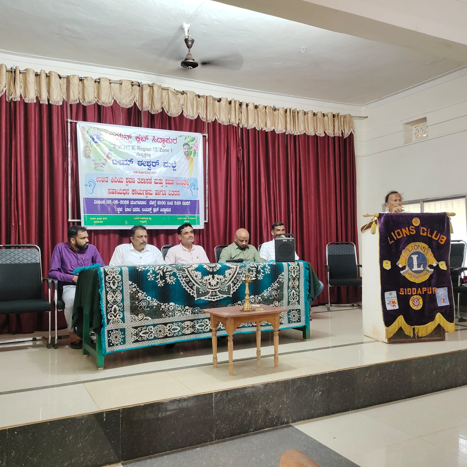 FREE EAR CHECKUP CAMAP BY LIONS CLUB OF SIDDAPUR