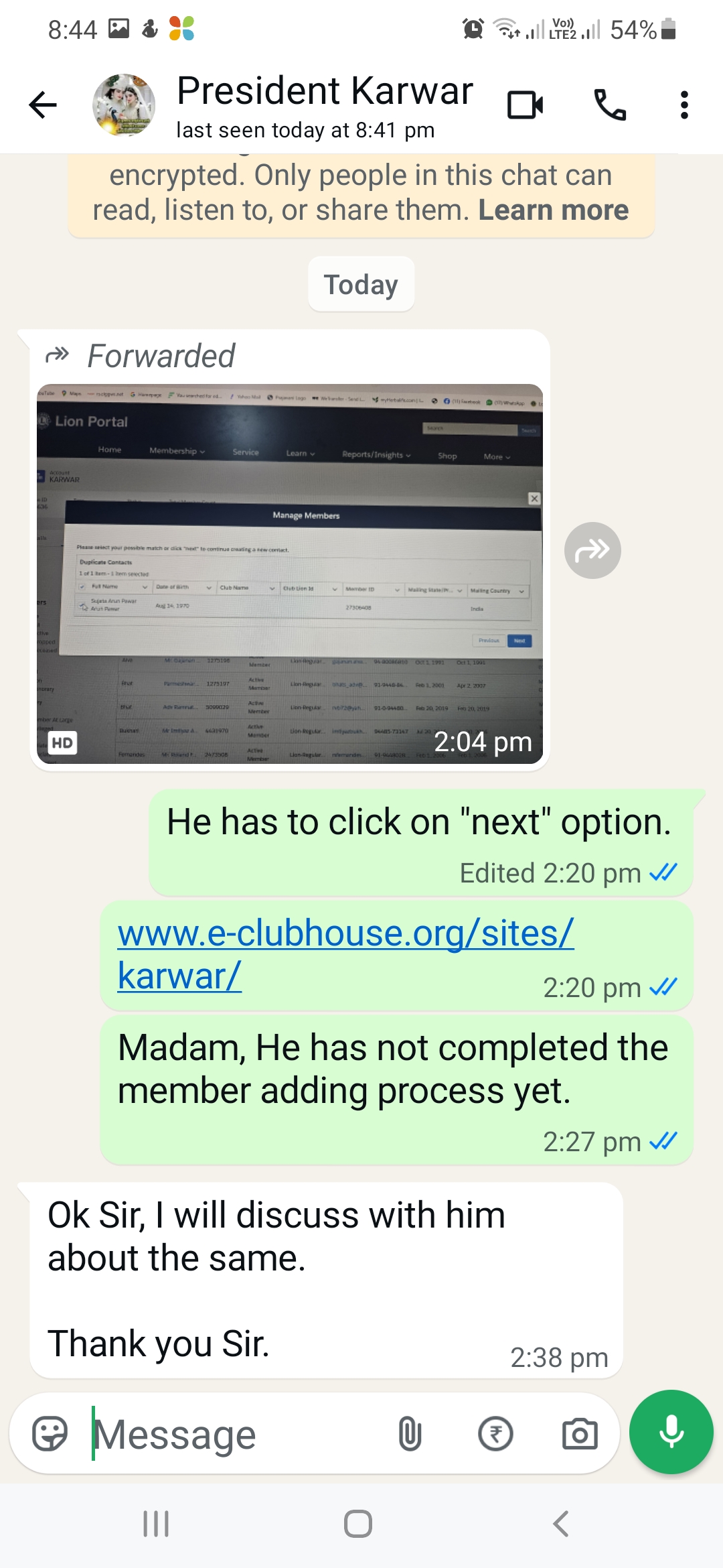 Uploading next year club officer.
