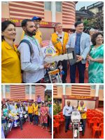 Attended inauguration ceremony of bike 108 sponsored by L.C. Aldona.  