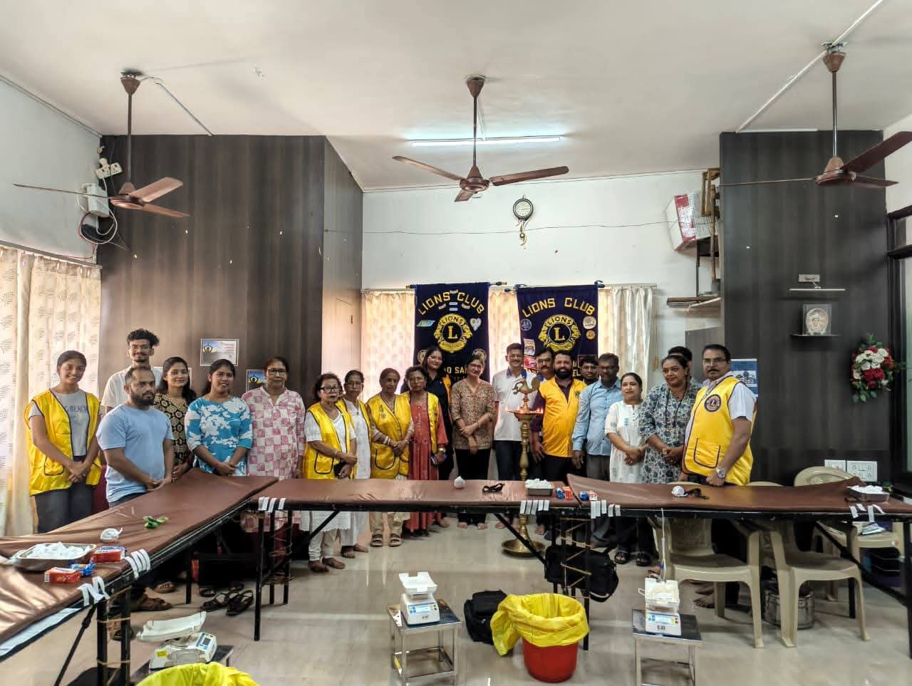 Visited and Attended Blood Donation Camp by Lions Club Saheli. Durga Mata Seva Trust and  Lions Club Majorda- Cansaulim - Velsao at Arlem Margao.