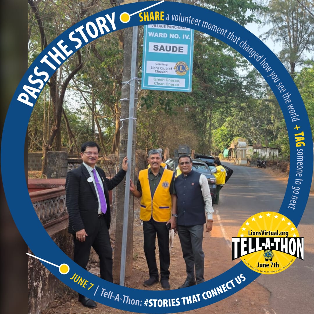 Register for Tell-A-Thon 6 premiering June 7 on the LionsVirtual YouTube Channel: Link https://bit.ly/TellAThon6 Give in honor of a story that inspires you: Global: lionsclubs.org/GiveToday India: lcifindia.org/GiveToday #TellAThon #LionsVirtual  #Distric