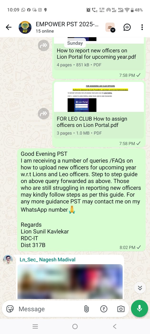 PROVIDING INFORMATION ON HOW TO ADD NEW CLUB OFFICERS ON LIONS PORTAL 