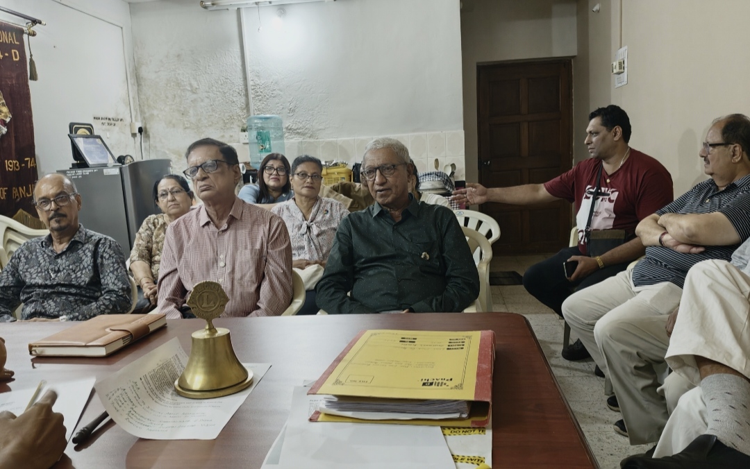 Lions club of Panjim conducted their Regular monthly meeting at the Club House in St. Inez.