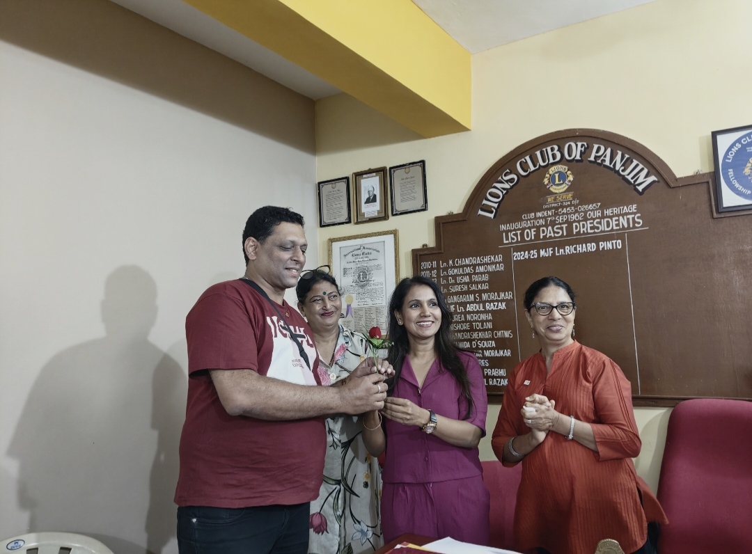 Lions club of Panjim conducted their Regular monthly meeting at the Club House in St. Inez.