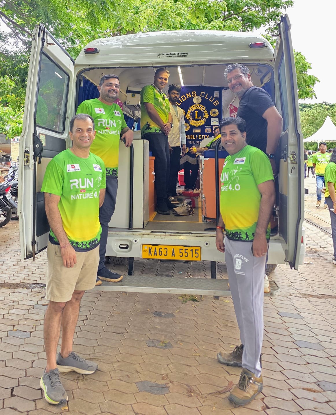 on the occasion of World Environment Day, the Run for Nature 4.0 Marathon,the Lions Club of Hubli City contributed 100 saplings worth ₹21,000 towards the event.