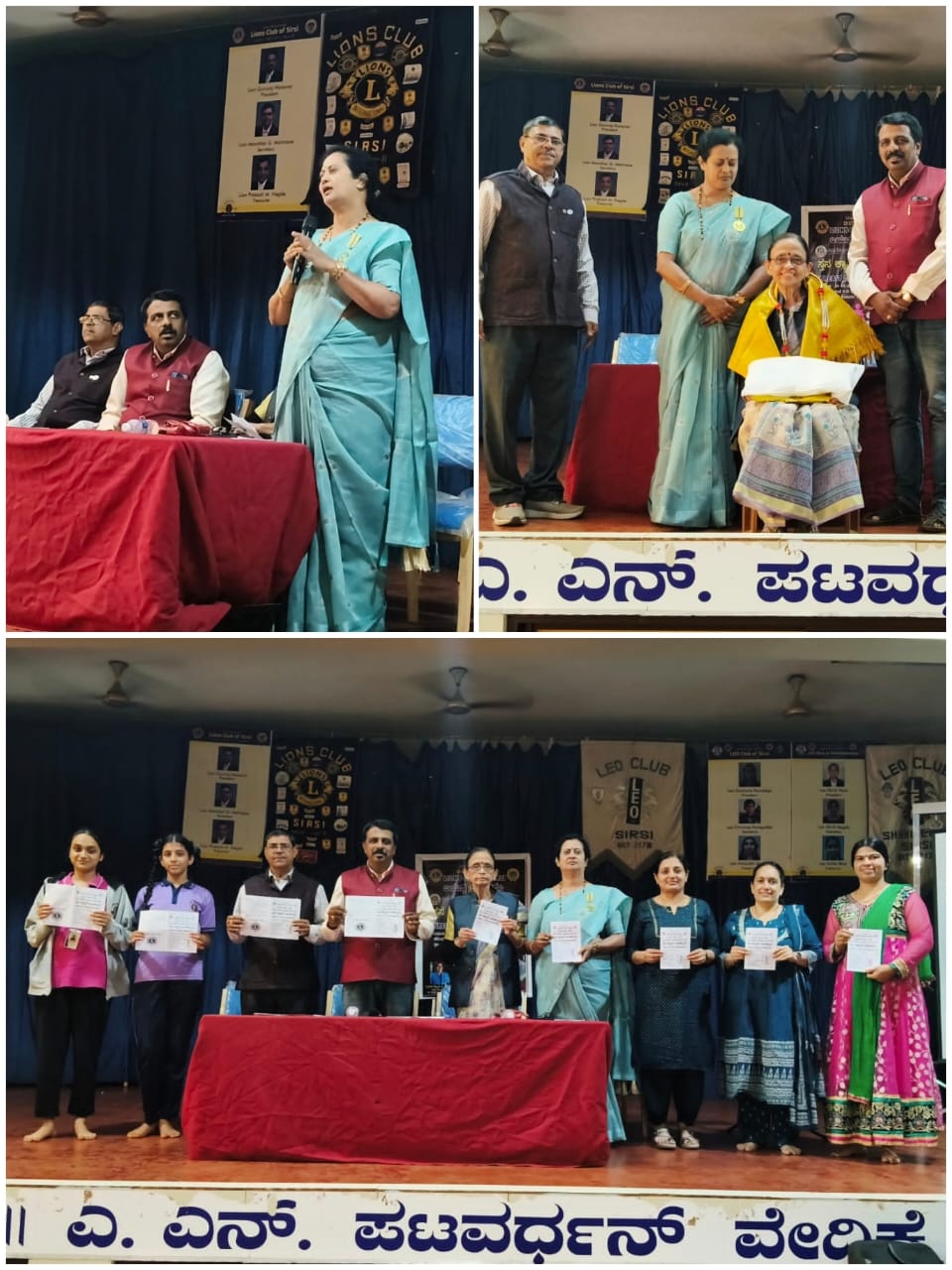 ATTENDED THE BREAST CANCER AWARENESS PROGRAMME BY LIONS CLUB OF SIRSI