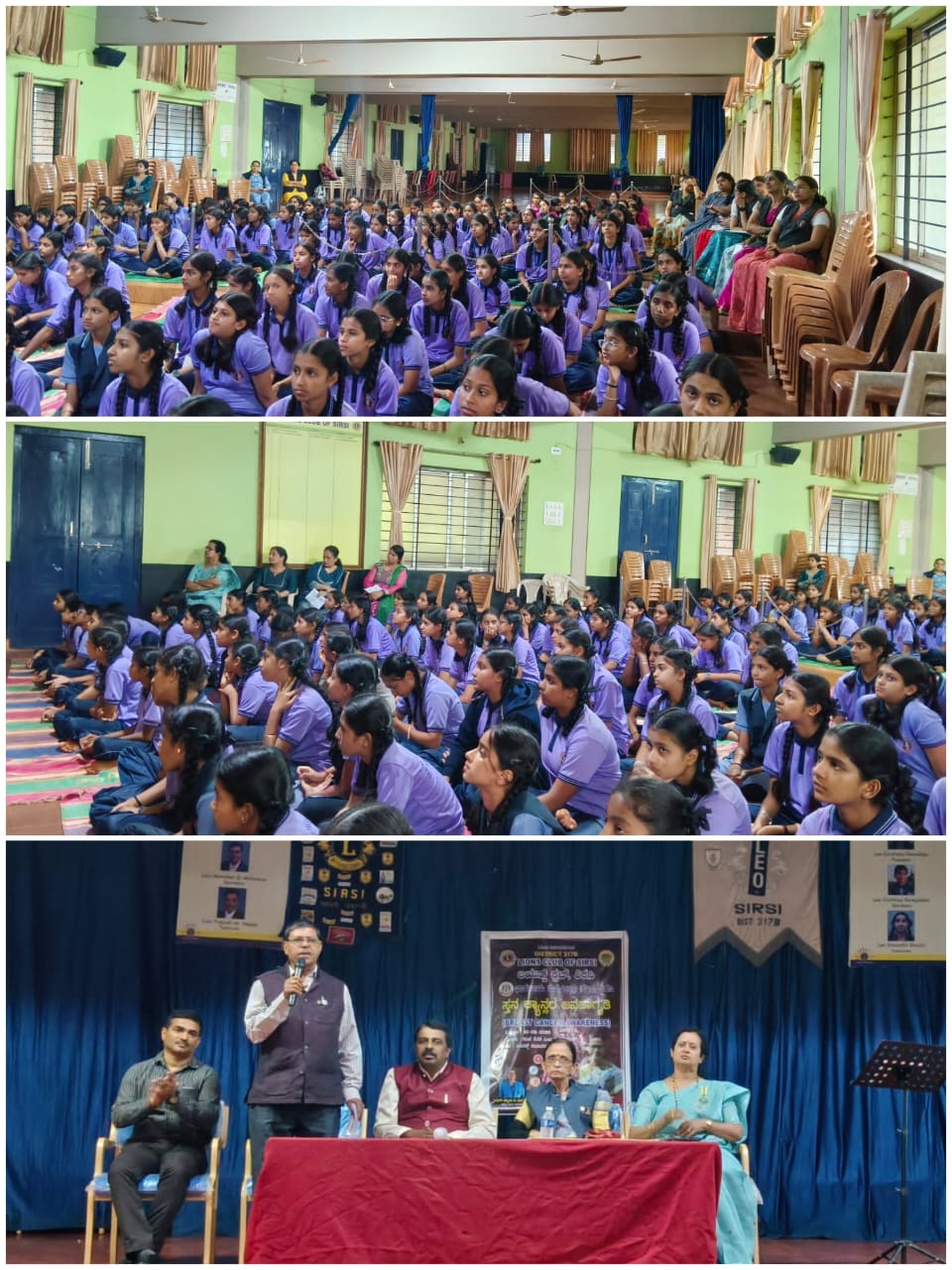ATTENDED THE BREAST CANCER AWARENESS PROGRAMME BY LIONS CLUB OF SIRSI